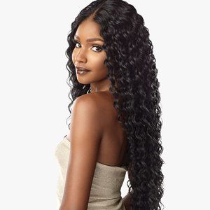 Butta Unit 15 33" Long Sensationnel Lace Front Wig Ear to Ear HD Frontal Wavy
